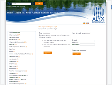 Tablet Screenshot of alyxbiologicals.eu